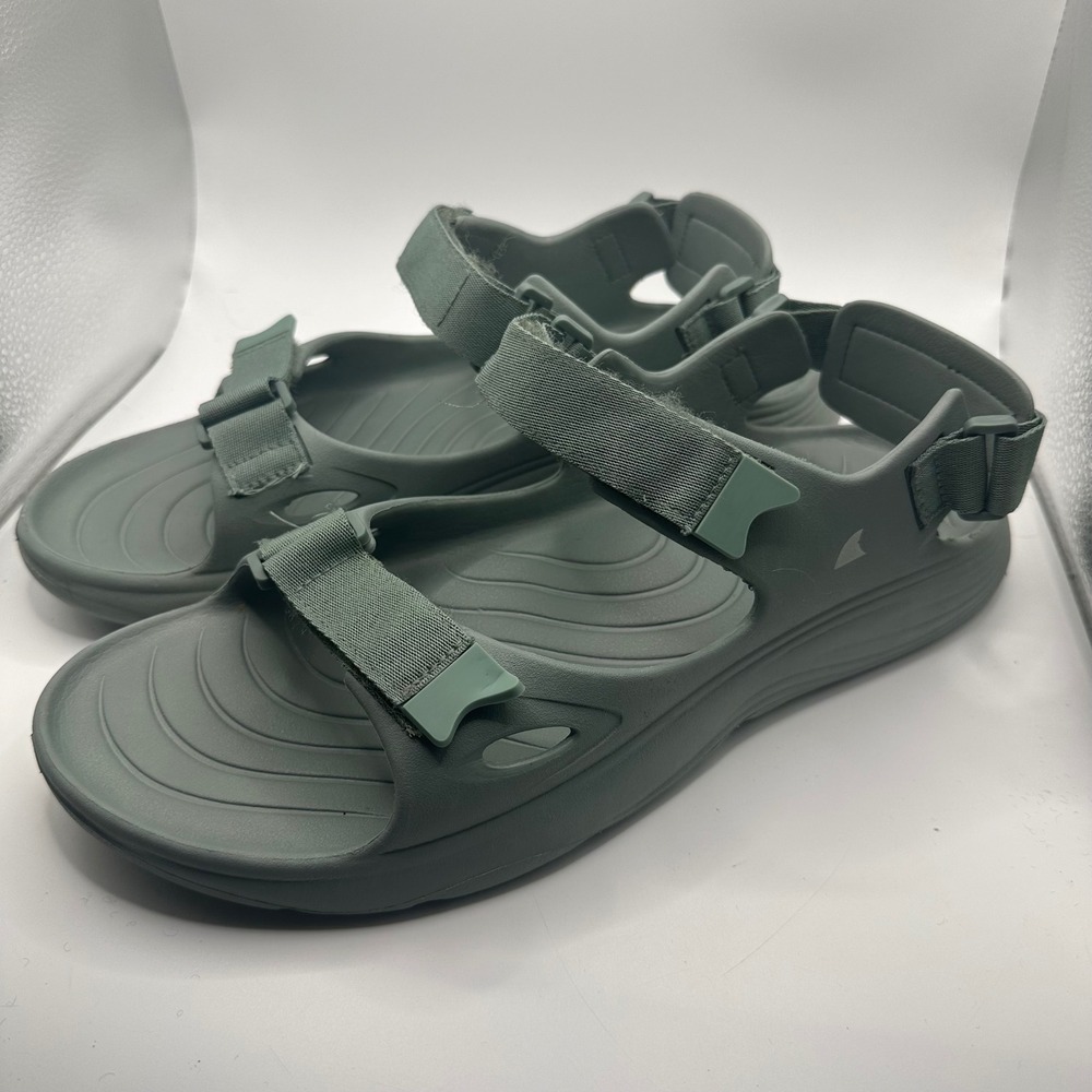 Rugged Shark Mens Sport Sandals Sage Green Adjustable Straps Size 12 M12